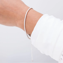 PULSEIRA PRATA 925 RIVIERA CRISTAL - comprar online