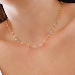 CHOKER ELOS DE CORAÇÃO 40CM - comprar online