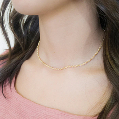 CHOKER CABO DE AÇO 3MM - Anele Semijoias