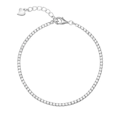 PULSEIRA PRATA 925 RIVIERA CRISTAL