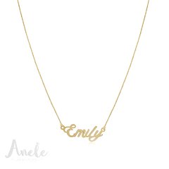 COLAR COM NOME EMILY BANHADO A OURO 18K SEMIJOIA ANTIALÉRGICA