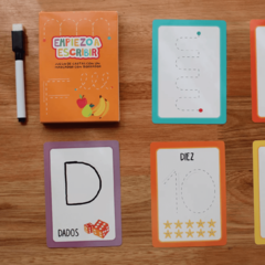 EDUCARDS Empiezo a escribir - CARTAS CON MARCADOR - BARCO DE PAPEL - comprar online