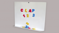 PIZARRA IMANTADA con letras - CLAP - comprar online