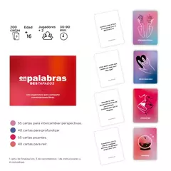 Juego de cartas de exploracion y conversacion en grupo - EN PALABRAS en internet