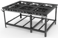 Fogão Baixa Pressão 6 Queimadores Duplo S/Forno PMD-600F Progás