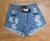 Shorts Jeans Feminino 23 Graus Tinta