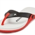 Chinelo Kenner Groove - Branco E Vermelho - WS Sports (wave surfing)