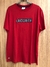 Camiseta Lacoste Logo Bordado - Vermelho
