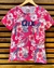 Camiseta Qix Feminina Floral - Rosa