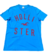 Camiseta Hollister Masculina Logo Gola V - Azul