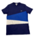 Camiseta Lacoste - Faixa Branca e Azul