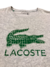 Camiseta Lacoste Logo Verde Cinza Mescla - comprar online