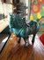 Cavalo decorativo de cerâmica verde