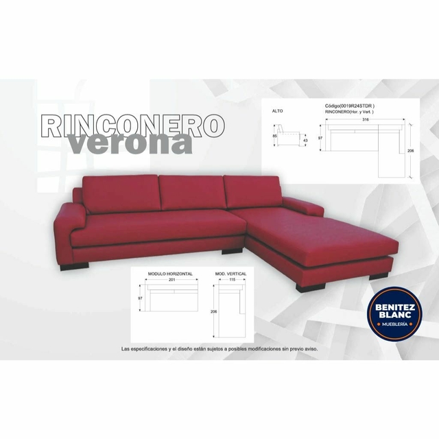 RINCONERO VERONA - Comprar En Muebleria Benitez Blanc