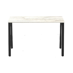 escritorio pontem con patas de hierro Medidas: 116x55x74 cm Tapa Melamina 20mm color blanco alaska Base caño 50x25 color negro