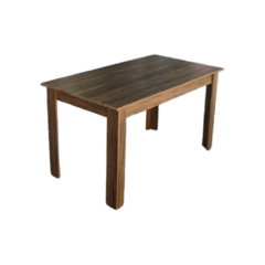 mesa comedor de melamina 135x75cm en color madera claro 