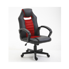 silla gamer con asiento de PU y malla de alta calidad, de altura regulable y reposabrazos resistentes y comodos
