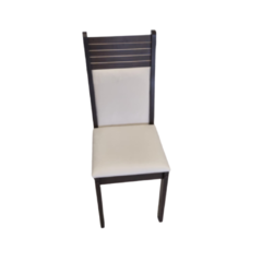 silla tapizada en pana resistente a manchas y desgarros de melamina