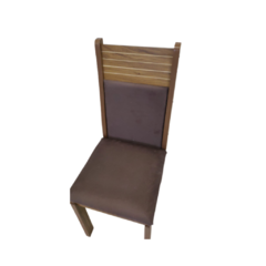 silla resistente de melamina tapizada en tela antimanchas pana respaldar y asiento comodos y firmes