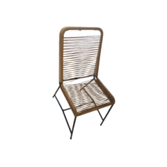 silla de caño tejida en hilo yute muy comoda y resistente