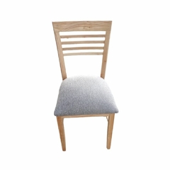 Silla de madera paraiso resistente con asientos tapizados en tela antidesgarro y antimancha