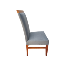 silla madera tapizada, silla roble, silla algarrobo
