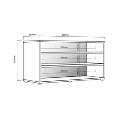 Rack TV Neuquen- Home Vision con estantes, ideal para espacios chicos