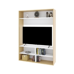 Home Vision con estantes, ideal para televisores de hasta 55", fabricado en melamina de 15mm