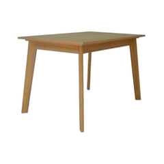 mesa firme y resistente rectangular 160x80cm de melamina para 6 personas color madera