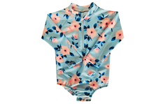 Bodysuit ML ocean flowers upf50+