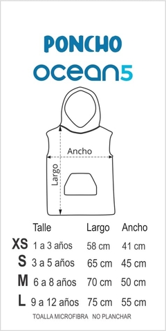 Poncho Towel lila liso en internet