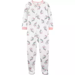 Carter'S Osito-Pijama Micropolar Cierre Unicornios