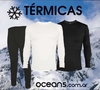 Ocean5 remera Térmica adulto negra