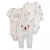 Carter´s Set 3 Piezas Body Mangas Largas Body Mangas Cortas Pantalon Koala