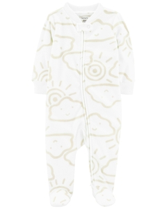 Carter´s Osito-Pijama Micropolar Cierre Nubese