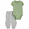 Carter's Set 2 Piezas Body Manga Corta Pantalón Dinosaurios