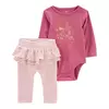 Carter´s Set 2 Piezas Body Mangas Largas Pantalon