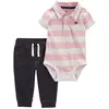 Carter´s Set 2 Piezas Body Mangas Cortas Pantalon