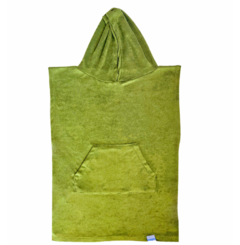 Poncho Towel verde liso