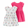 CARTER’S PACK 2 VESTIDOS DE JERSEY «FLORES Y LUNARES»