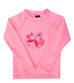 Remera m.largas Mermaid rosa bebé