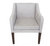 Sillon Estilo Contemporaneo tela pana gris claro y patas en color nogal (G) - comprar online