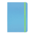 Caderneta Color Blocking Azul/Verde