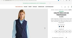 Colete alfaiataria modelagem feminina Italiano grife Benetton (40) - comprar online