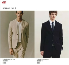 Blazer alfaiataria com cotoveleira modelagem masculina importado H&M (M/ 42) na internet