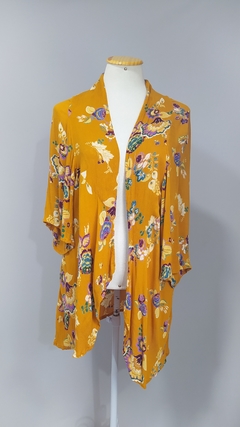 Kimono alongado floral viscose (G/ GG) - Desacervo