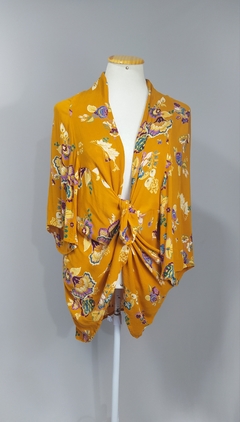 Kimono alongado floral viscose (G/ GG) - loja online