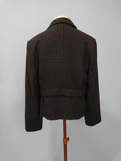 Casaco blazer 100% lã pied de poule (G/ 44) - Desacervo