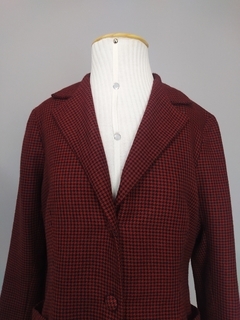 Casaco blazer em pied de poule vintage (M) - loja online