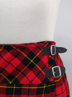 Saia modelo kilt em lã xadrez importada (GG) - loja online